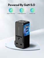 راف باور - منصة شحن بـ3 منافذ تايب سي و منفذين يو...