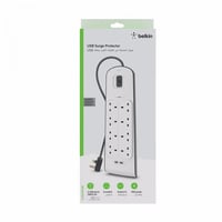 بيلكن - توصيلة ب 8 منافذ طاقه ومنفذين USB بطول كيب...