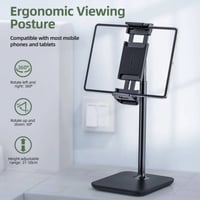 ايس فاست - E4 حامل مكتبي للجوال والتابلت - اسود