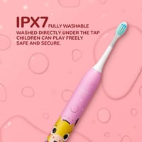 فرشاة أسنان كهربائية للأطفال من Apiyoo - وردي