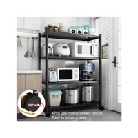 رف تخزين للمطبخ -وحدة رفوف دوارة قابلة للتعديل من...
