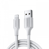 يوجرين - كيبل نايلون يو اس بي ايفون بطول 1 متر - ف...