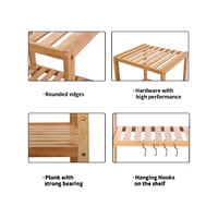 ميدلا - وحدة تخزين ارفف من الخيزران