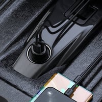 بيسوس - جهاز إرسال FM لاسلكي بلوتوث مع شاحن - أسود