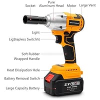 مفتاح ربط لاسلكي بدون فرش معه عزم دوران 330 نانومت...