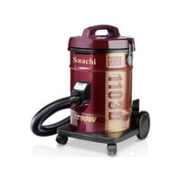 ساتشي - مكنسة كهربائية بحاوية - 18 لتر - أحمر