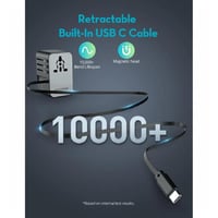 راف باور - شاحن متعدد للسفر 6 في 1 بقوة 35 واط ( س...