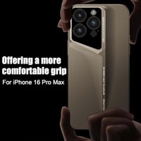 حافظة لهاتف ايفون 16 برو ماكس لون تيتانيوم رمادي