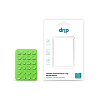 دريب - لصقة Drip سيليكون بشفط مزدوج للجوال - اخضر