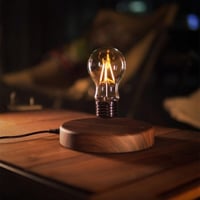 مصباح الكهرومغناطيسي بقاعدة خشب