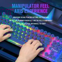 تيسو -بكج كيبورد + ماوس + سماعة + ماوس باد - ابيض