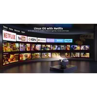 يابر - بروجكتر U12 محمول مع مكبر صوت جي بي ال مزدو...