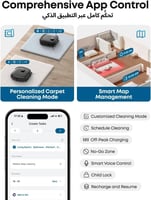 يوفي - مكنسة كهربائية E25 ، روبوت مع ممسحة بنظام ه...