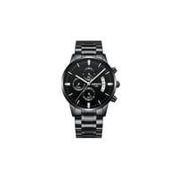 نيبوسي - ساعات انالوج عصرية بتصميم بسيط ومينا أسود...