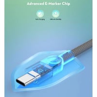 راف باور - سلك تايب سي الى تايب سي مغناطيسي نايلون...