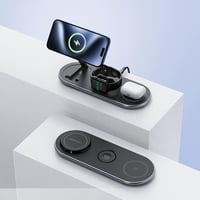 ايس فاست - حامل شحن لاسلكي لسطح المكتب 3 في 1