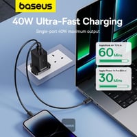 بيسوس - فيش جداري بمنفذين تايب سي بقوة 40 واط - اس...