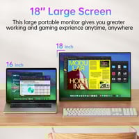 شاشة محمولة - 18 انش للكمبيوترات واجهزة العاب الكو...