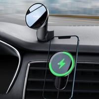 بيسوس - حامل جوال للسيارة لاسلكي بقوة 15 واط مع ما...