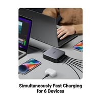 يوجرين - محطة شحن مكتبية بقوة 200 واط 4 منافذ تايب...