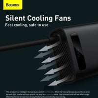 بيسوس - توصيلة سيارة بقوة 150 واط و220 فولت بمنفذ...