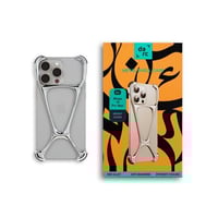 دارك - جراب الهيكل المصنوع من ستانلس ستيل فضي لامع