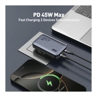 جودا - سمارت تشارج 45 واط شحن سريع مزدوج - اسود