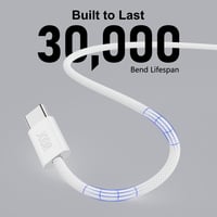 جودا - كيبل شحن نايلون بقوة 60 واط تايب سي الى تاي...