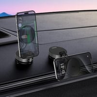 دريب - ستاند جوال شفط مغناطسي قابل للطي - اسود