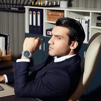 بينيار - ساعة يد فاخرة عصرية كوارتز كلاسيك فضي