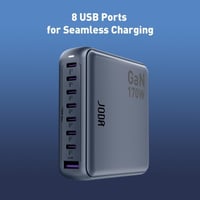 جودا - منصة شحن فولتيكس بقوة 170 واط بسبعة منافذ ت...