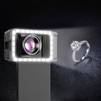 أبيكسل - عدسة ماكرو HD 100MM مع ضوء LED - اسود