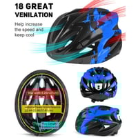 خوذة دراجة خفيفة الوزن مع ضوء LED ونظارة مغناطيسية...