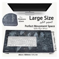 تانولي -قاعدة ماوس العاب كبيرة بمقاس XL اللون رماد...