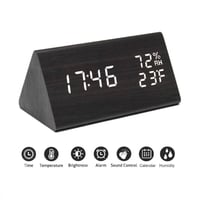 ساعة منبه رقمية مع شاشة عرض رقمية LED الكترونية خش...