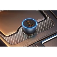 بيسوس - شاحن سيارة بمنفذين تايب سي و منفذ يو اس بي...