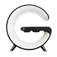 ابجورة 4 في 1 - اضاءة + مكبر صوت + ساعة رقمية + شا...