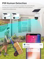 كاميرة مراقبة بالطاقة الشمسية بدوران كامل - شريحة...