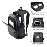 تزاولا - شنطة ظهر للابتوب والسفر والعمل للنساء وال...