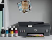 اتش بي - طابعة سمارت تانك 530 لاسلكية للطباعة والم...