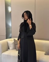 عباية كريب اسود القصة كلوش