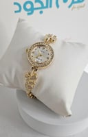 ساعة بنات أطفال ذهبية بفصوص لامعة – تصميم فراشات أ...