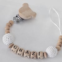 تعليقة مصاصه من الخشب والكروشية الفاخر