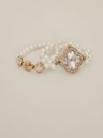 ⌚ ساعة لؤلؤية فاخرة – تصميم يدوي مستوحى من فان كلي...