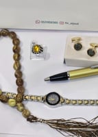 طقم أطفال فاخر باللونين الأسود والذهبي