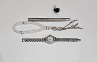 طقم أولاد فاخر باللون الفضي