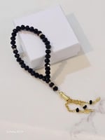 سبحة أنيقة للأولاد لون أسود