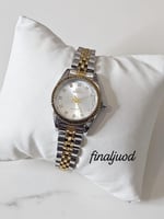 ساعة مكس فضي وذهبي