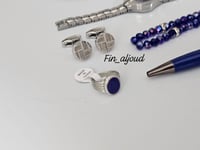 طقم أولاد انيق بلون ملكي ازرق وفضي