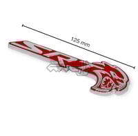علامه شبك سياره او ملصق SRT هلكات احمر
